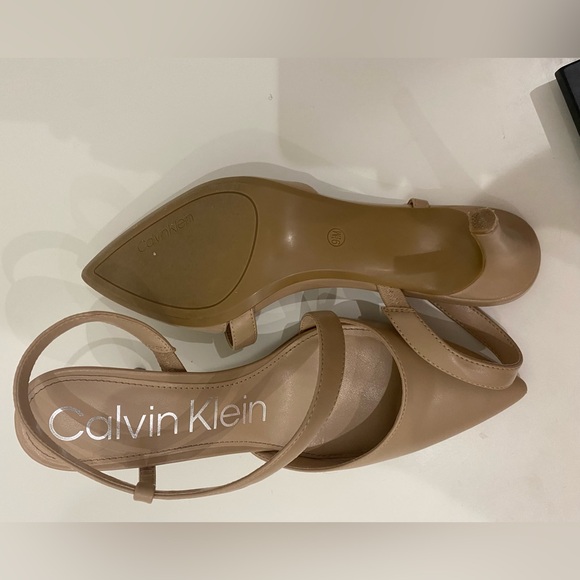 Calvin Klein heels Greer leather slingback - Picture 3 of 5